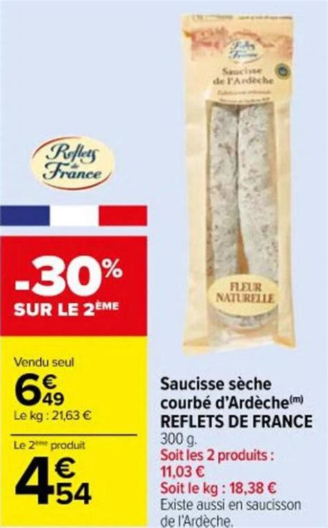 Saucisse s che Carrefour Août 2023