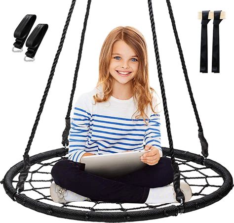 Display4top Spider Web Tree Swing 40 Round Net Swing Set