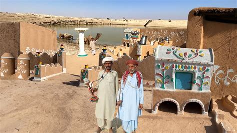 Most Beautiful Mud House In Village Of Cholistan Desert Village Life