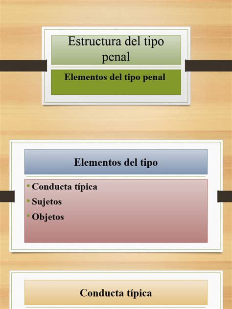 Elementos Del Tipo Penal Pdf Intención Derecho Penal Justicia