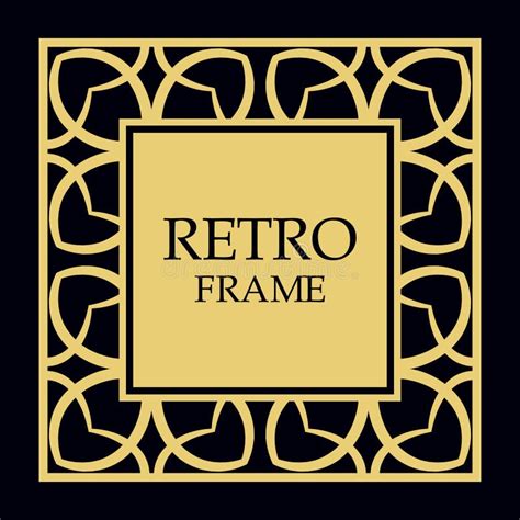 Frame ornamentado do vetor ilustração do vetor Ilustração de ouro