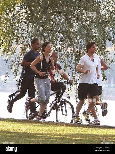 Tom Cruise Katie Holmes And Connor Cruise Keeping Up On Their Physical