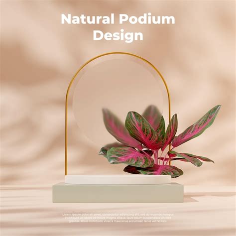 Premium PSD 3D Render Mockup Template White And Terrazzo Podium In