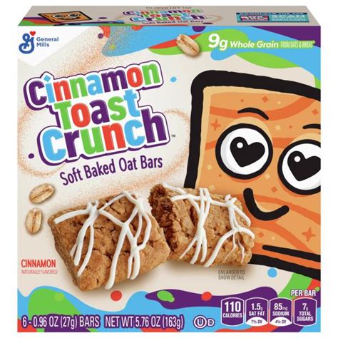 Cinnagraham Toast Crunch Oat Bars Cinnamon Soft Baked Publix Super