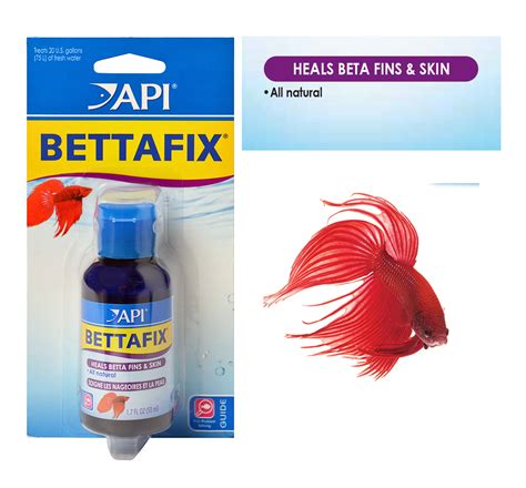 API BETTAFIX Betta Fish Infection & Fungus Remedy 1.7oz Bott