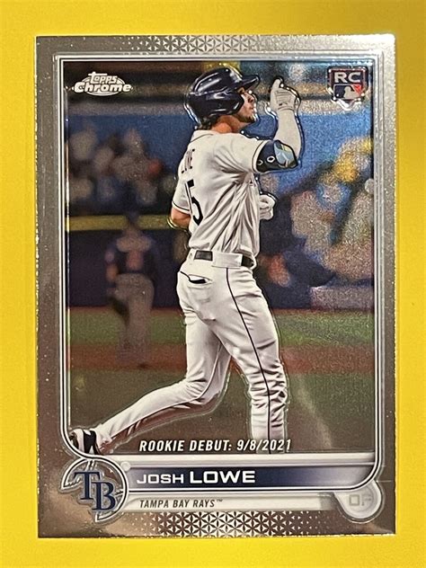 Josh Lowe 2022 Topps Chrome Update Rookie Usc155 Tampa Bay Rays Ebay