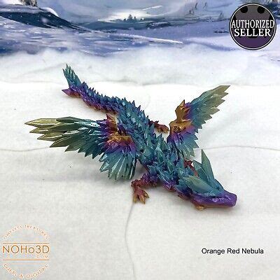 Crystal Winged Dragon 3D Articulated Rainbow Winged Dragon Toy D007 EBay