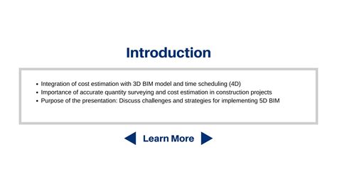 Implementing D Bim For Quantity Surveying And Cost Estimation Ppt