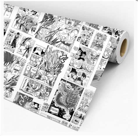 Papel De Parede Adesivo Teens Mangá Quadrinho Hq Dragon Ball