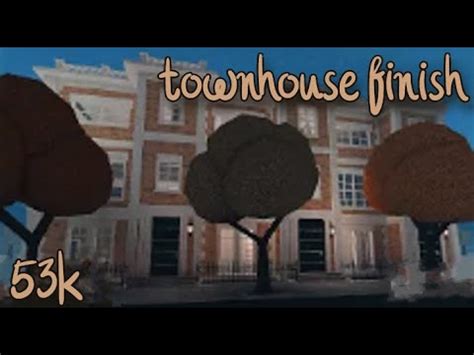 Bloxburg London Townhouse Speed Build COMPLETE YouTube