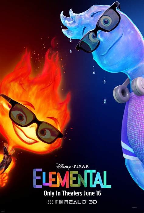 Découvrez Les Affiches Du Film Pixar Élémentaire Disneyphile