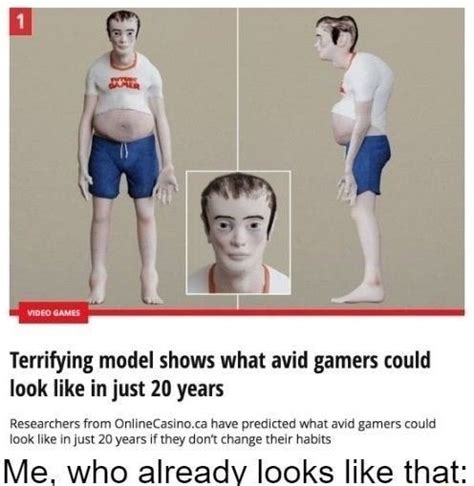 Terrifying Model Shows What Avid Gamers Could Look Like In Just