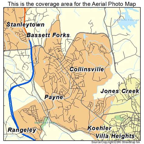 Aerial Photography Map of Collinsville, VA Virginia