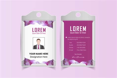 Id Card Template Graphic By Ju Design Creative Fabrica