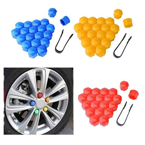 Pcs Car Wheel Nut Caps Car Tyre Hubs Screw Anti Rust Protection Cover