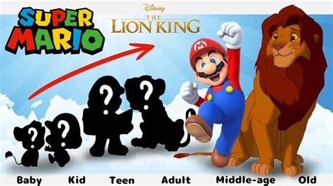 Super Mario Lion King Growing Up Compilation Full Cartoon