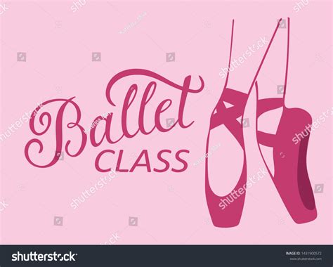 Ballet Class Logo Calligraphy Design Vector Stock Vector (Royalty Free ...