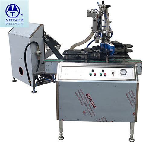 Automatic Aerosol Valve Placing Machine Aerosol Valve Inserter Power