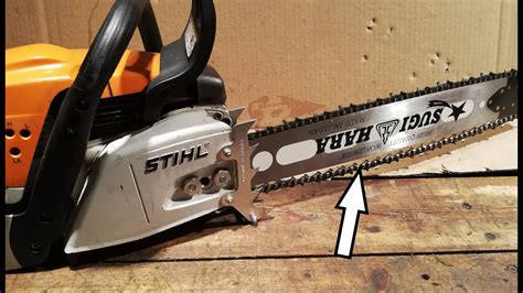 How To Tension A Chainsaw Chain Youtube