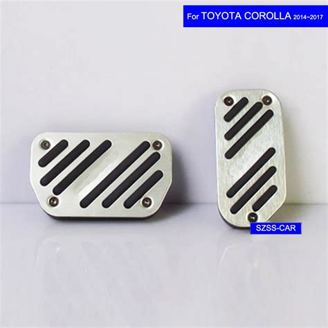 Car Aluminium Alloy Petrol Clutch Fuel Brake Braking Pad Foot Pedal