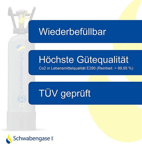 FÜLLUNG Co2 Flasche 2 kg Kohlensäure Wiederbefüllen Zapfanlagen