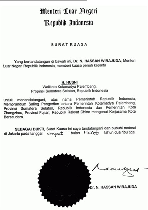 Contoh Surat Kuasa Bahasa Inggris 50 Koleksi Gambar