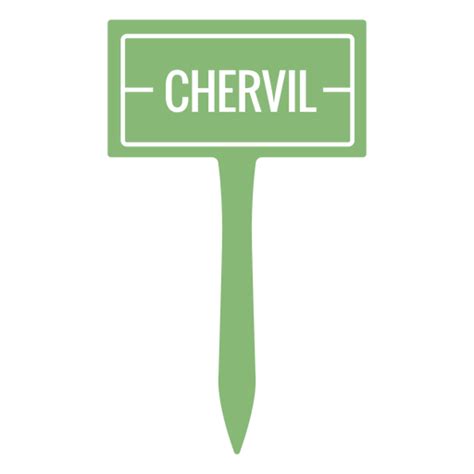 Chervil Sign Cut Out Png And Svg Design For T Shirts