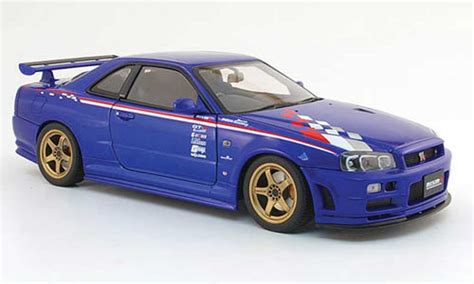 Modellino In Miniatura Nissan Skyline 1 24 Jada GT R R34 Tuning