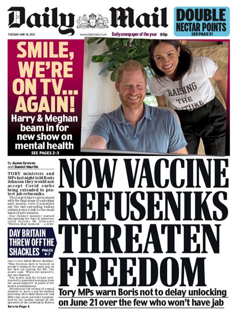 Daily Mail U K On Twitter Tuesday S Dailymailuk Mailfrontpages