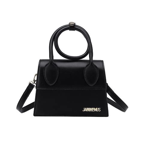 Bolsa De Dama Color Negro ViniPiel Crossbody Cute Shop