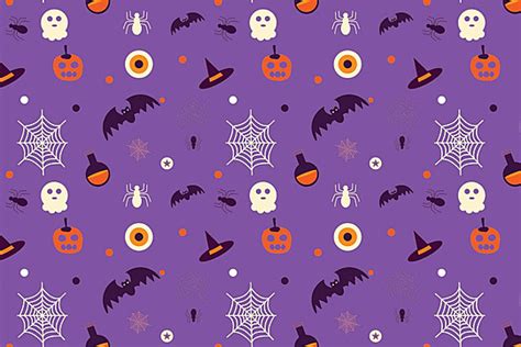 Minimal Spooky Halloween Pattern For Book Covers And Backgrounds Vector Halloween Abstract