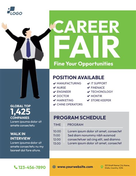 Career Fair Flyer Template Postermywall