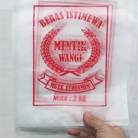 Plastik Beras Kg Cap Mentik Wangi Isi Lembar Lazada Indonesia