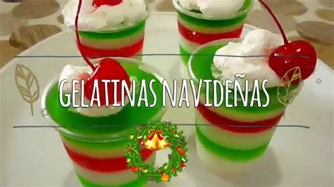 ¡haz Gelatinas NavideÑas FÁcil Youtube