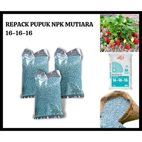 Jual Pupuk Mutiara Npk Repack Untuk Segala Jenis Tanaman Gr