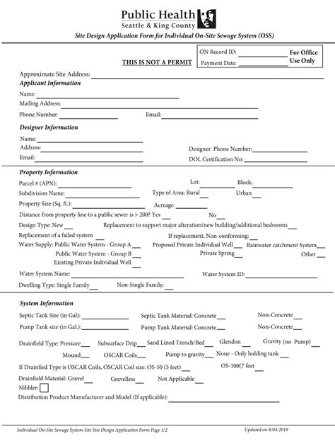 Fillable Online Site Design Application Form For Individual On Site
