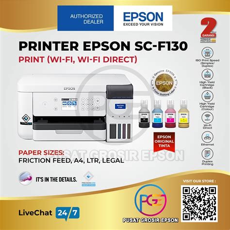 Jual PRINTER EPSON SURE COLOR SC F130 SCF130 SC F130 DYESUBLIMATION