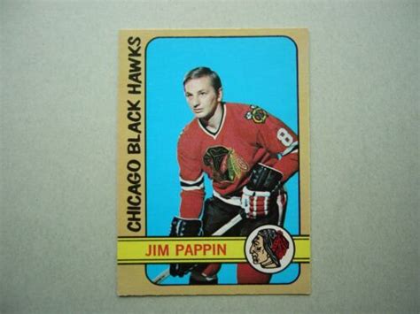 1972 73 O PEE CHEE NHL HOCKEY CARD 42 JIM PAPPIN NM SHARP 72 73 OPC