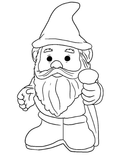 Coloriage Gnome Pour Enfants T L Charger Et Imprimer Gratuit Sur