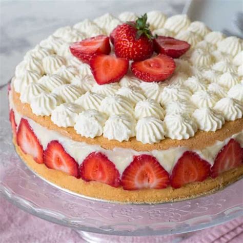 Torta Fraisier Postre Franc S Con Frutillas Y Crema Pastelera Recetas