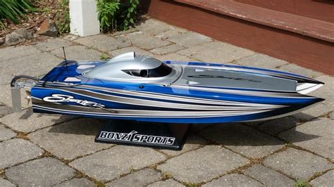 47″ Bonzi Skater Cat Rc Boat Ready To Run Bz1 Modification Bonzi Sports Inc Rc Boats