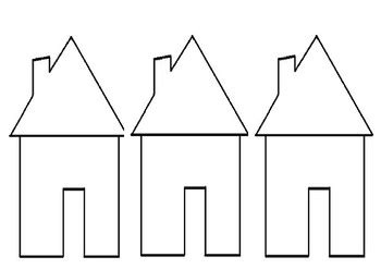 Three Little Pigs Houses Templates