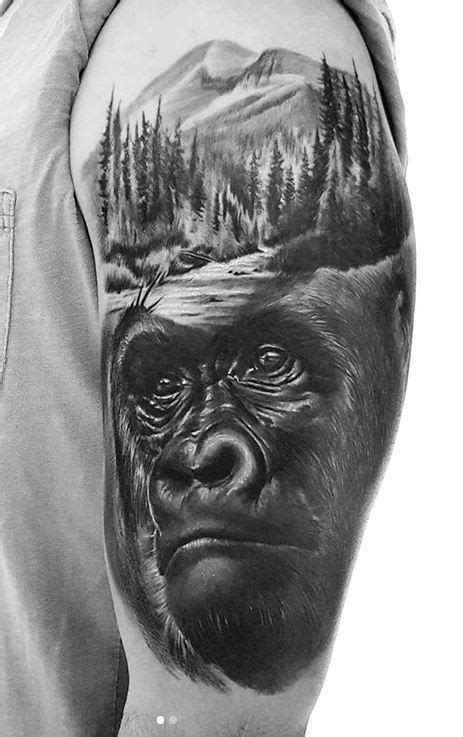 Angry View Angry Gorilla Tattoo Designs Images