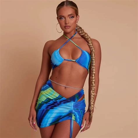 3 Pieces Ombre Bikini Set Shopee Malaysia