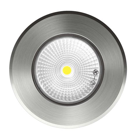 Led Recessed Uplight 240v 8w Stainless Steel 3000k Warm White Mr