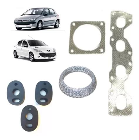 Kit Borracha E Juntas Escapamento Peugeot 206 207 1 6 16v