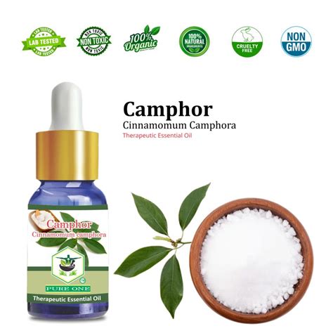 Pureone Camphor Essential Oil For Aromatherapy Medicine Use Personal Care Packaging Size