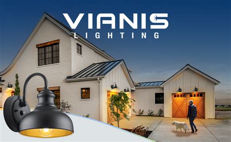 Vianis Dusk To Dawn Outdoor Barn Light Fixtures Farmhouse Exterior