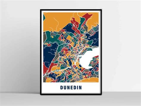 DUNEDIN City Map DUNEDIN Map Print DUNEDIN Map Download Map | Etsy