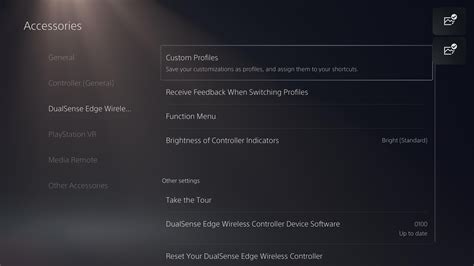 Slideshow DualSense Edge Settings And User Interface